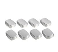 Hohopeti Square Aluminum Soap Boxes 8pcs Set 100ml 150ml Handmade Soap Storage Cans with Lids for Travel and Cosmetic Use