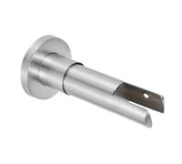 Hohopeti Stainless Steel Bathroom Partition Bracket Toilet Partition Foot Support for Public Restrooms Hardware with Modern Minimalist Design Easy Installation for Humid Environments