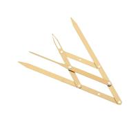 Hohopeti Stainless Steel Eyebrow Ruler Golden Ratio Positioning Makeup Measuring Tool for Symmetrical Eyebrow Shaping Portable and Easy to Use