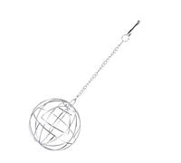 Hohopeti Stainless Steel Grass Ball Feeder for Small Animals Multi-function Hanging Grass Holder for Rabbits Guinea Pigs Chinchillas and Birds Reusable Pasture Dispenser Cage Accessory