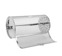 Hohopeti Stainless Steel Rotisserie Chicken Cage Oven Basket Rotating Bbq Vegetable Grill Basket for Oven Roaster Baking Tray Non-stick Roasting Rack for Meat Nuts Fish Shrimp and Fries