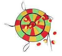Hohopeti Sticky Ball Target Board Game for Toss with Soft Sticky Balls Indoor Outdoor Sport Fun for Group Play and Physical Skill Development