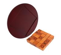 Hohopeti Tactical Wooden Ox Push Chess Strategy Game Portable Brain Teaser Board for Family Outdoor Lawn Play Beach Camp Backyard Activities Educational Cognitive Development