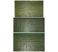 Hohopeti Thermal Emergency with Blanket and Olive Green Survival Tent Portable Lightweight Outdoor Sleeping Sack and Insulated Mat for Camping Hiking Trail Running Essential Life-saving Kit