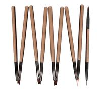 Hohopeti Thin Nail Art Brush Set 9Pcs Fine Liner Pens for DIY Nail Design and Supplies