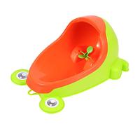 Hohopeti Toddler Boys Standing Potty Training Urinal Frog Design Green Plastic Boys Pee Potty for Toilet Training and Bathroom Use