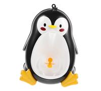 Hohopeti Toddler Urinal Penguin Potty Training Toilet for Boys Wall-Mounted Hanging Design Fun Aim Training Potty for Kids Bathroom Use Sturdy Plastic Material
