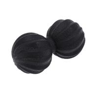 Hohopeti TPE Peanut Massage Ball Spiral Pattern Back Shoulder Neck Roller for Trigger Point Therapy Deep Tissue Relief Yoga Exercise Tool Black