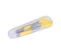 Hohopeti Training Tableware for Toddlers Learning Spoon and Fork Comfortable to Hold Eating Practice Utensil Cute Design for Weaning