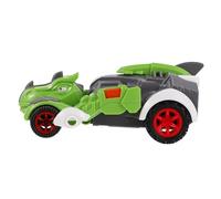 Hohopeti Transforming Dinosaur Pull Back Car for Plastic Play Vehicle with Shock-resistant Design Automatic Dinosaur Deformation Impact Birthday