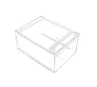 Hohopeti Transparent Acrylic Reptile Breeding Box Small Terrarium Enclosure for Feeding and Raising Turtles Snakes with Spacious Comfortable Space and Easy to Clean