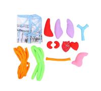 Hohopeti Transparent Human Organs Apron Teaching Aid for Early Education Internal Anatomy Model with Heart Lung Liver Stomach More Educational Apron for S School Learning and Cognitive