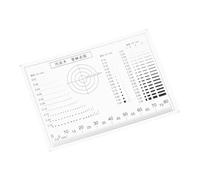 Hohopeti Transparent Measuring Ruler Card Centering Tool for Concrete Crack Monitoring and Film Thickness Gauge Versatile Clear Scale for Woodworking Flaw Detection and Spot Inspection