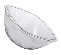 Hohopeti Transparent Plastic Washing Basin Thickened Face Cleansing Bowl for Salon and Home Use Smooth Surface Safe Skin Management Wash Basin Medium