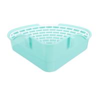 Hohopeti Triangle Pet Litter Tray for Rabbits Guinea Pigs Hamsters Small Animals Corner Potty Trainer with Splash Edge Detachable Easy Clean Plastic Litter Box Saves Space