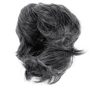 Hohopeti Unique Short Grey Elderly Wig for Men Decorative Grandpa Cosplay Accessory for Halloween Party Themed Performances Suitable for Daily Use and All Skin Tones