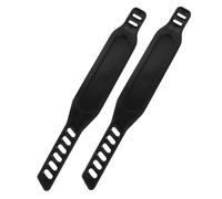 Hohopeti Universal Adjustable Pedal Straps for Fitness Bike Black PP Material Comfort Design with Left and Right Markings 2Pcs Pack for Indoor Cycling and Home Use