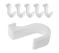 Hohopeti Universal Car Umbrella Hooks 6pcs for Trunk Storage White Sturdy Clips for Auto Umbrella Holder Rack, No Drilling Installation, Suitable for Car Boot Organizer and Rain Gear