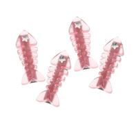 Hohopeti Versatile Hair Accessories Hold Hairstyle in Place Fish Bone Hair Clips 4pcs in Pink, Plastic and Metal Material Cute Design for Women for Teen Girls