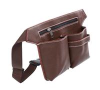 Hohopeti Vintage Barber Storage Bag for Hairdressing Tools with Adjustable Waist Strap Shockproof Scissors Pouch for Professional Hairdresser and Personal Use