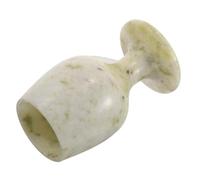 Hohopeti Vintage Blue Jade Chalice Goblet Small 52x85mm Jade Wine Cup Decorative Medieval First Communion Chalice Cup for Home Bar and Altar Use