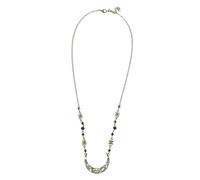 Hohopeti Vintage Boho Moon Crescent Headpiece Antique Bronze Forehead Chain with Black Rhinestones and Crystal Beads for Women Festival Wedding Hair Accessories