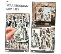 Hohopeti Vintage Medieval People Scrapbooking Stickers Retro Fashion Characters Decorative Journal Supplies for DIY Crafts