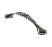 Hohopeti Vintage Zinc Alloy Antique Cabinet Handle Retro Single-Hole Round Kitchen Door Pull for Cabinets Drawers Wardrobes, Furniture Handle with Classic Bronze Finish, Suitable for Home