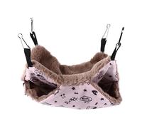 Hohopeti Warm Plush Hamster Hammock Thickened Pet Swing Bed for Pets Cozy Two for Keeping Your Warm and Comfortable
