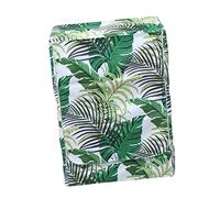Hohopeti Washing Machine Cover Sun-proof Drier Cover Oxford Cloth Waterproof Zipper Design Extend Life Green Polyester for Drum Washing Machine Outdoor