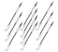 Hohopeti Waterproof Eyebrow Marking Pen 10pcs Black Tattoo Position Pens for Microblading Brow Mapping and Beauty Skin Marking