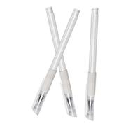 Hohopeti Waterproof Oil-based Eyebrow Marking Pen 3pcs White Fine Tip Microblading Tattoo Positioning Pencil for Professional Makeup and Surgery Use