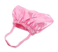 Hohopeti Waterproof Pet Shower Cap with Adjustable Strap, Dog Ear Covers for Bath, Red Medium Pet Bath Hat for Indoor Puppy and Cat Hair Protection