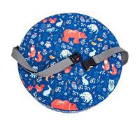 Hohopeti Waterproof Portable Booster Seat Cushion for Toddlers with Sponge and Polyester Fiber Material, Detachable and Easy to Clean, for Dining Table Feeding and Travel Use