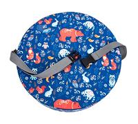 Hohopeti Waterproof Round Booster Seat Cushion for Kids Dining Chair, Lightweight Sponge and Polyester Fiber Padding, for Toddlers Sitting at Table or Feeding Time, Blue Colour