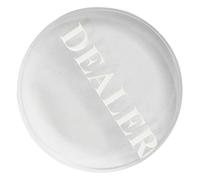 Hohopeti Wear-resistant Crystal Poker Dealer Button for Hold Games Reusable Compact Card Dealer Accessory for Tournaments and Home Play