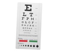 Hohopeti Wear Resistant PVC Eye Exam Chart Set for Home Use Visual Testing Equipment Suitable for Teens and Adults Wall Mounted Eye Chart for Accurate Assessment and Classroom Supply