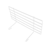 Hohopeti White Iron Frame Shelf for Pet Parrot Bird Cage Perch, Metal Hanging Bird Cage Rack with Grid Design, Suitable for Cockatiel Budgie Finch Resting and Training