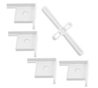 Hohopeti White Plastic Fish Tank Bottom Base with Edge Protection and Easy-to-clean Design, Aquarium Corner Guards for Safety and Anti-collision Protection in Home Aquariums