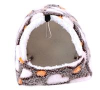 Hohopeti Winter Warm Hanging Pet Bed with Hooks Soft Flannel Cotton Hamster Hammock for Small Pets Cozy Guinea Pig and Hamster House for Comfortable Rest and Scratch Resistance