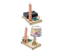 Hohopeti Wireless Power Transmission Lamp DIY Kit Stem Educational Science for Students Teaches Electricity Principles Enhances Problem-solving and Scientific Thinking Skills DIY Assembly