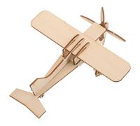 Hohopeti Wooden Airplane Model Kit Unfinished DIY Craft Plane Puzzle for Adults and Precut Smooth Edges Interactive Educational Aircraft Decoration Historical Aviation Collectible