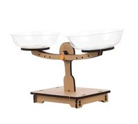 Hohopeti Wooden Balance Scale for Educational Math Science Teaching Weighing Scale Game Enhances Cognitive Skills Natural Wood Material Stem Learning Tool