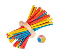 Hohopeti Wooden Balance Stick Game for Adults Montessori Educational for Fine Motor Skills Colorful Stacking Board Game for Coordination and Patience Table Fun