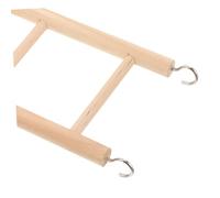 Hohopeti Wooden Bird Ladder Climbing for Parakeets Lovebirds Small Parrots with Natural Wood Steps Enhances Exercise and Muscle Strength Cage Accessory for Small and Medium Birds