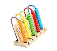 Hohopeti Wooden Educational Abacus for Safe Math Learning Tool for Addition and Subtraction Counting Beads for Early Childhood Development Great Parent Interaction Activity