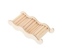 Hohopeti Wooden Hamster Ladder Climbing 7.87X3.35X1.77In Smooth Surface Small Pet Steps for Cage Play and Activity