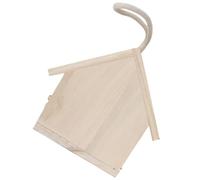 Hohopeti Wooden Hanging Small Bird Nesting Box for Garden and Outdoor Use Natural Parrot and Finch Nest Shelter Compact Bird House for Balcony Patio and Squirrel Nesting Alternative