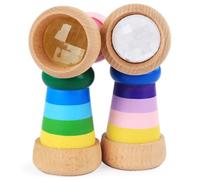Hohopeti Wooden Kaleidoscope Educational for Beech Rotating Design Portable S gift for for for for for for Montessori Learning and Interaction Random Color