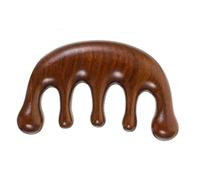 Hohopeti Wooden Massage Comb High Grade Craft Tool for Scalp Neck Relaxation Durable Smooth Finish for Collectible Use